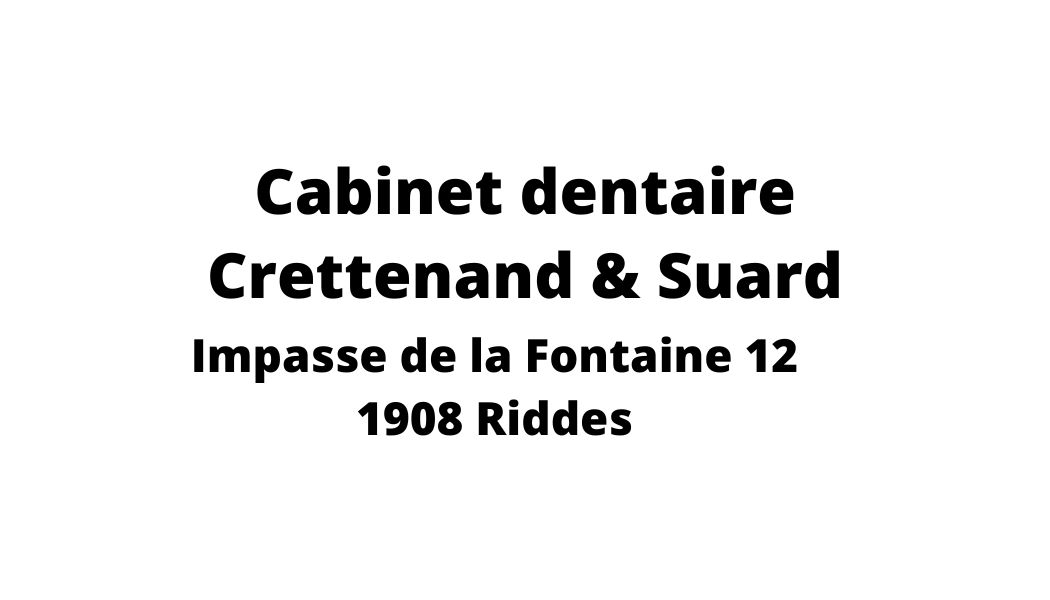 Un logo noir et blanc pour le cabinet dentaire crettenand & suard