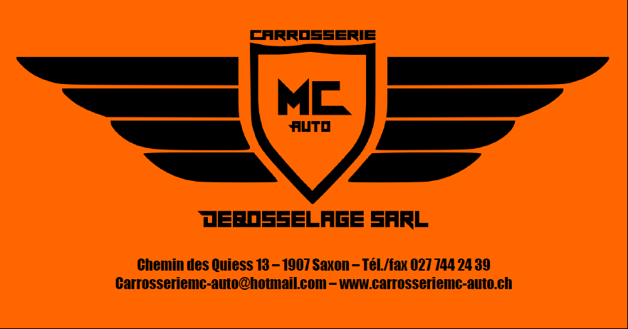 Un logo orange et noir pour mc auto