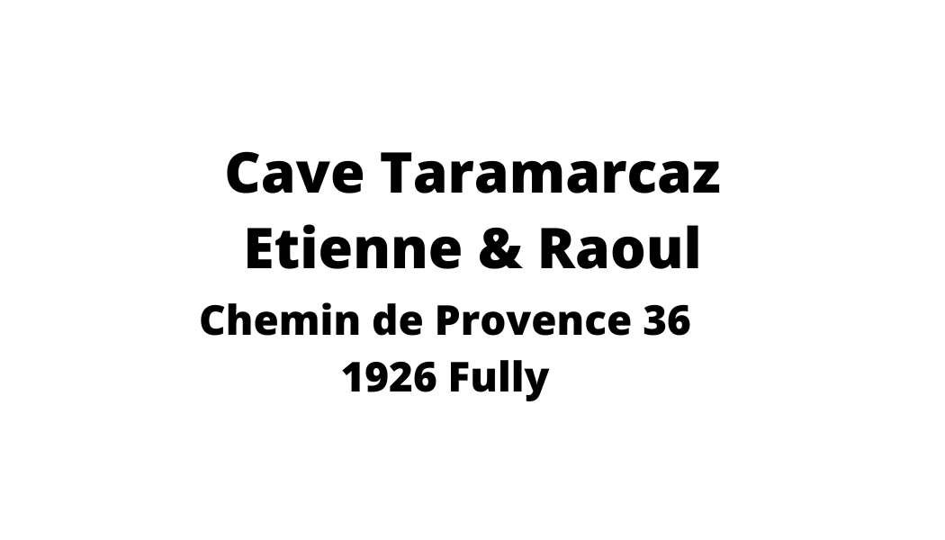 Un logo noir et blanc pour la cave tamarcaz etienne & raoul chemin de provence 36 1926 entièrement