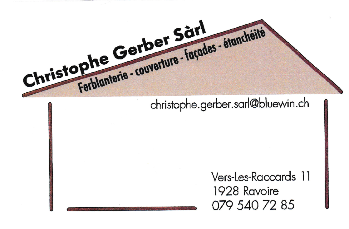 Une carte de visite pour christophe gerber sarl