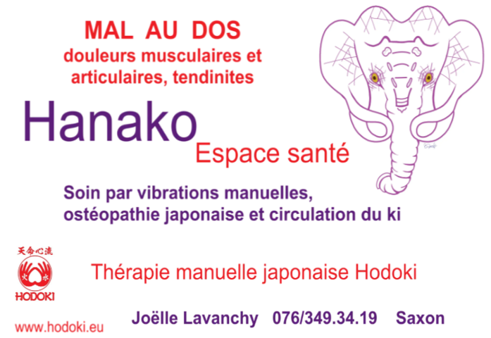 An advertisement for hanako espace santé in french