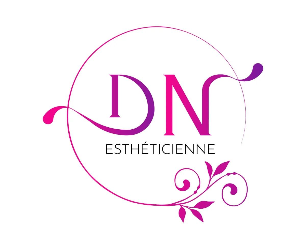 Un logo rose et violet pour dn estheticienne