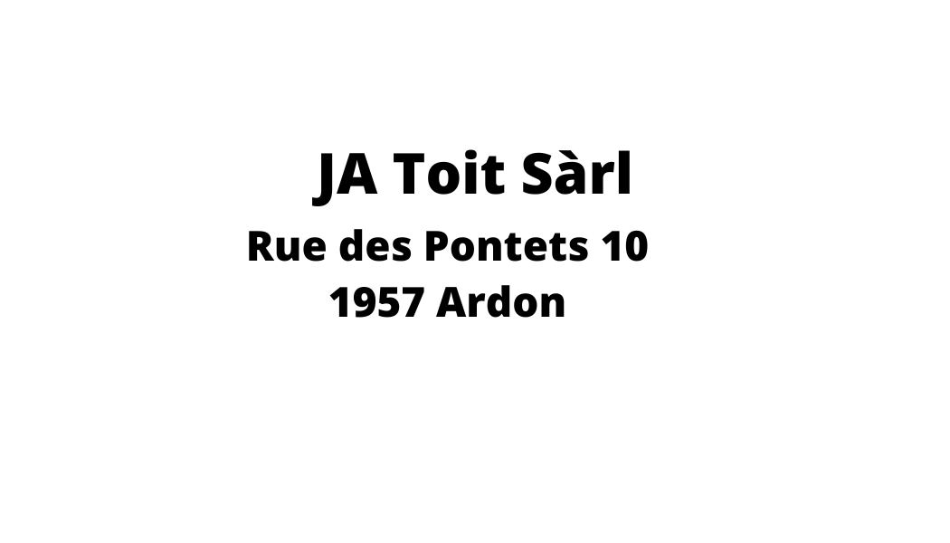 Un logo noir et blanc pour une entreprise appelée ja toit sarl