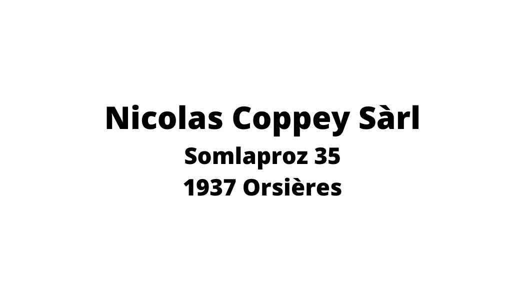 Un logo noir et blanc pour nicolas coppey sarl
