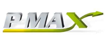 Logo ap max avec une flèche verte pointant vers le haut