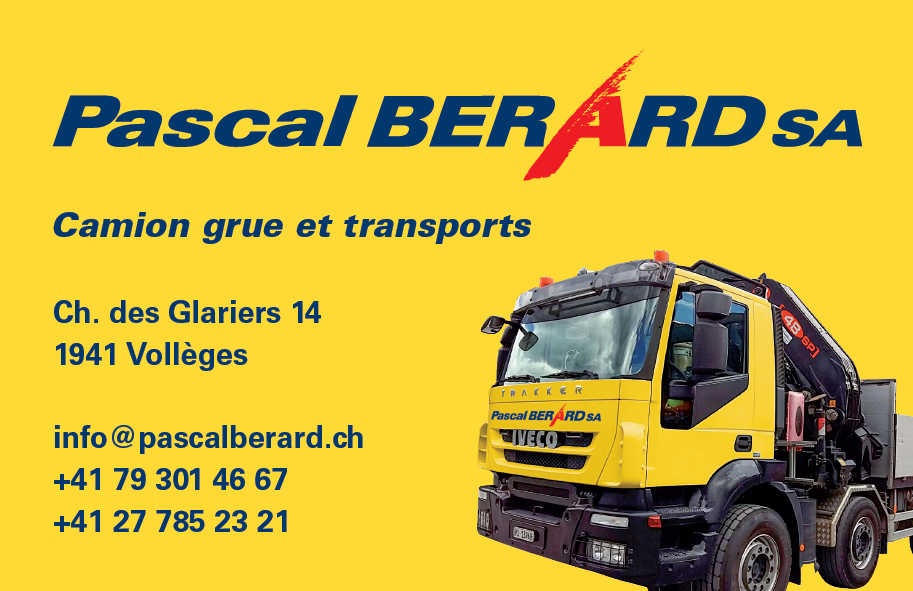 Une carte de visite jaune pour pascal bernard sa