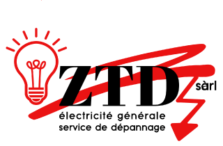 Un logo pour ztd avec une ampoule et une flèche