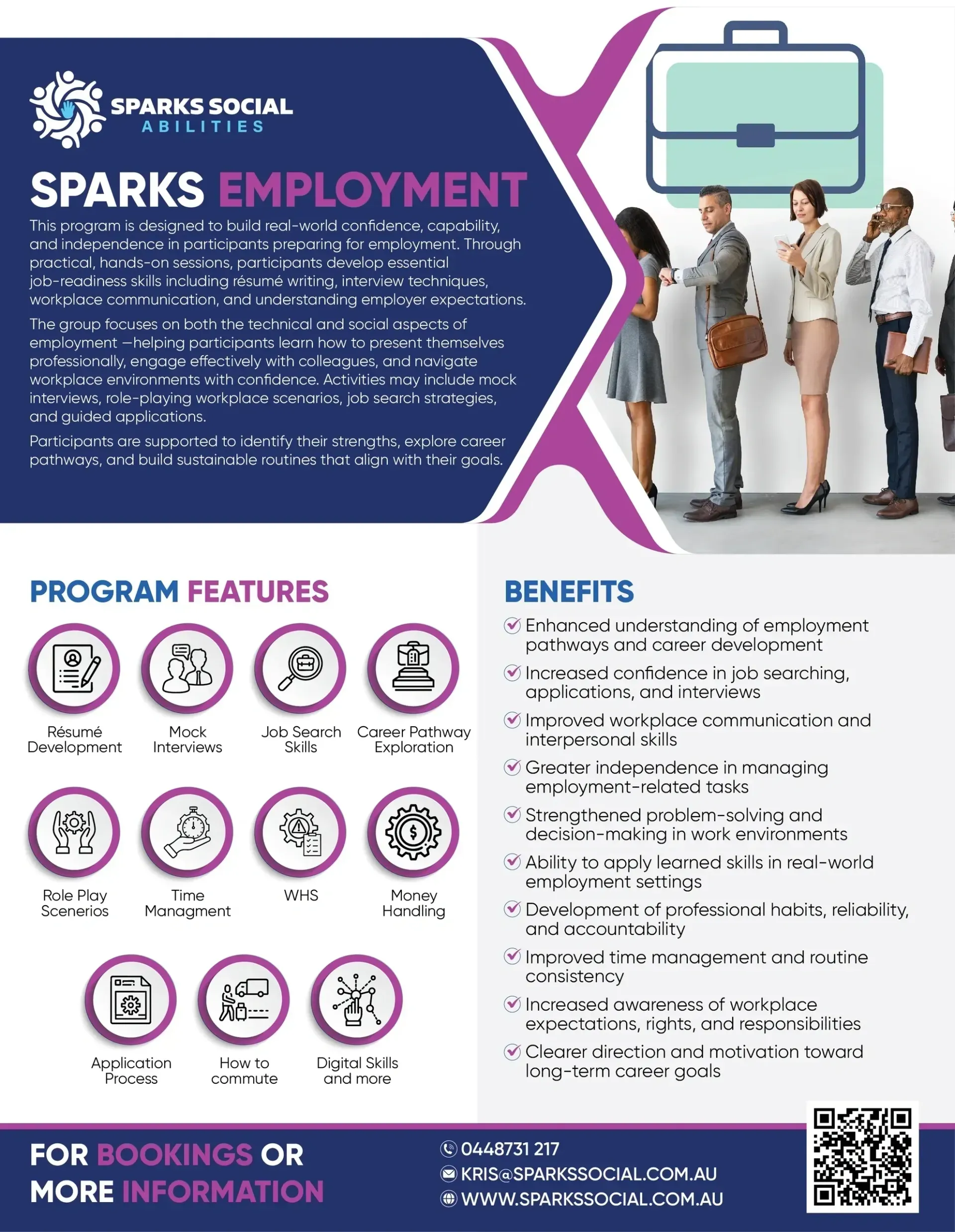 Sparks Employment — Sparks Social Abilities in Bungalow, QLD
