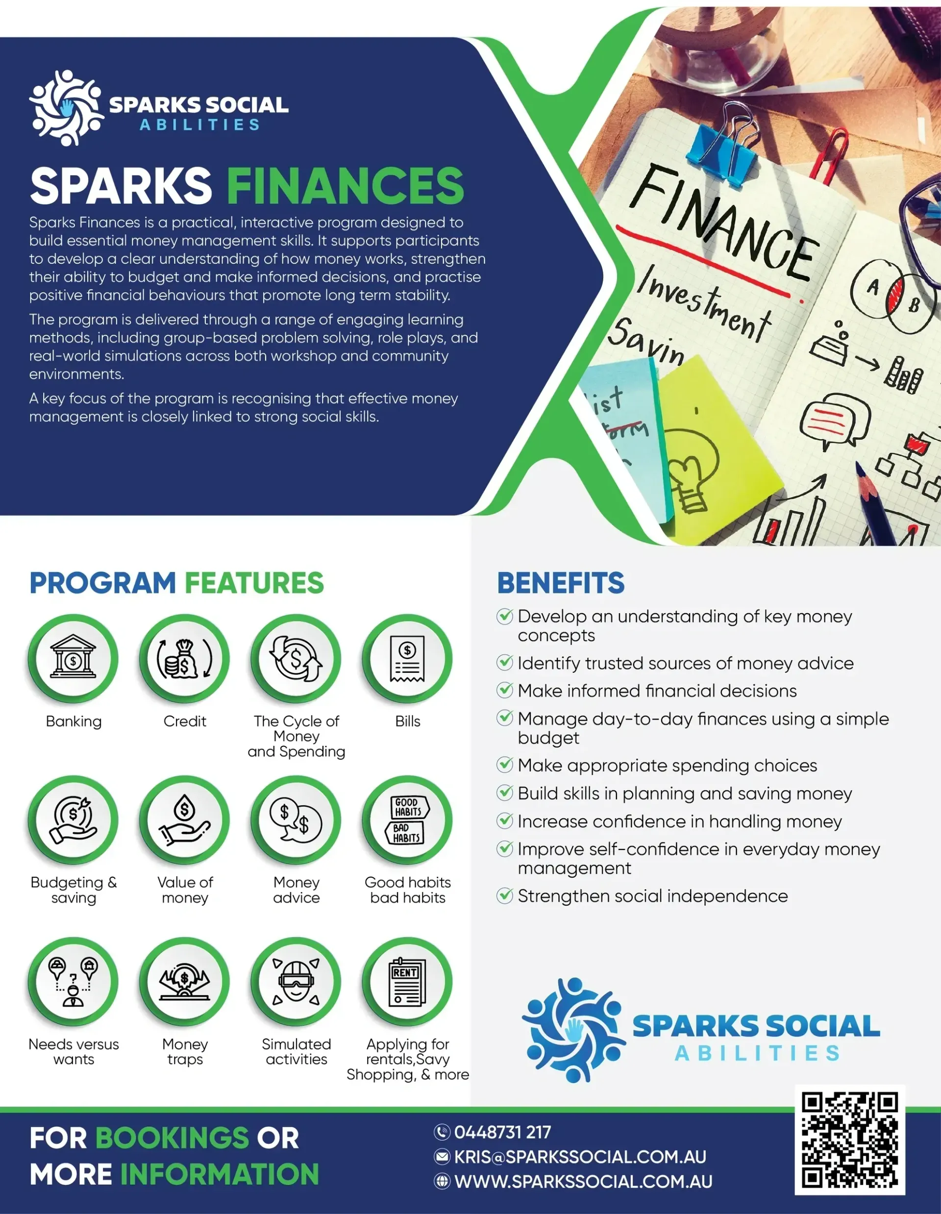 Sparks Finance — Sparks Social Abilities in Bungalow, QLD