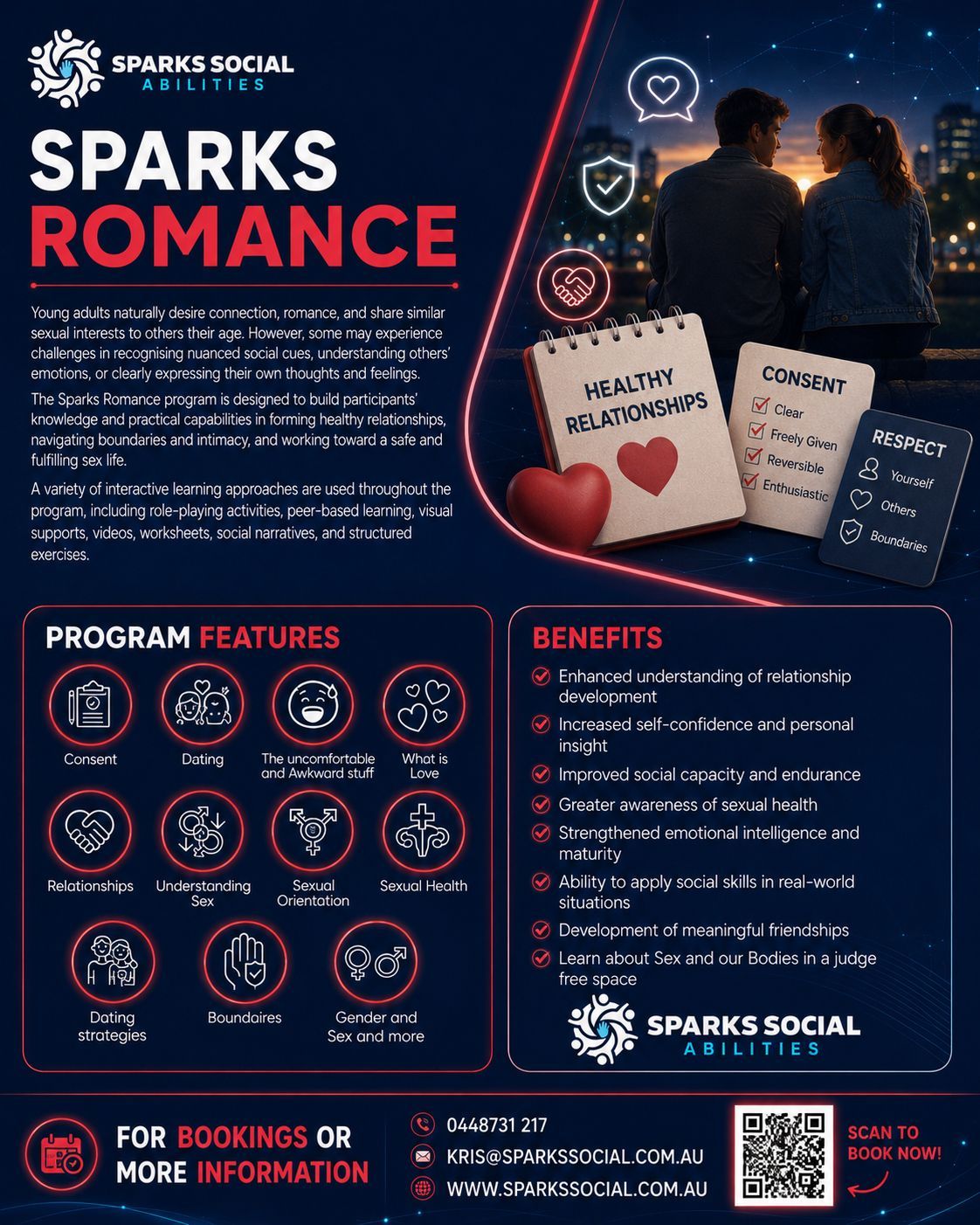 Sparks Romance — Sparks Social Abilities in Bungalow, QLD