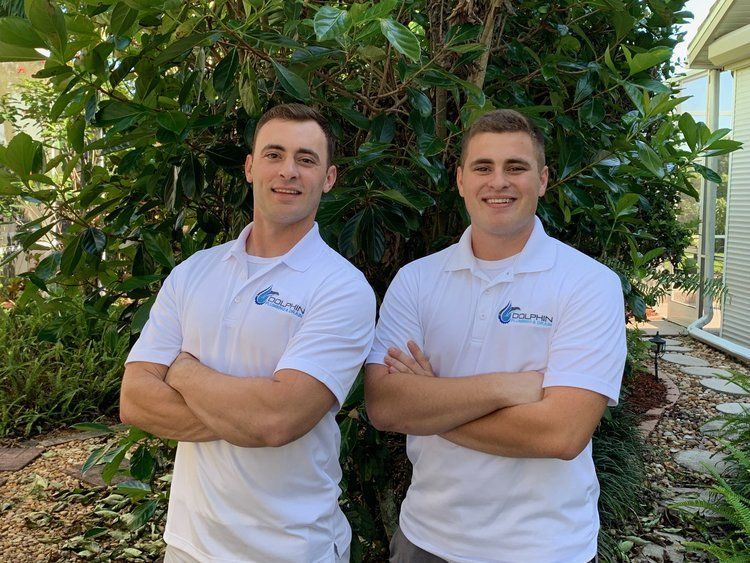 Plumbing & Emergency Services— Two Plumber Smiling in Fort Myers, FL