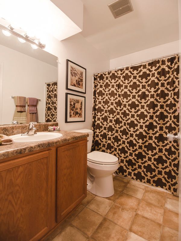 A bathroom with a toilet a sink and a mirror.