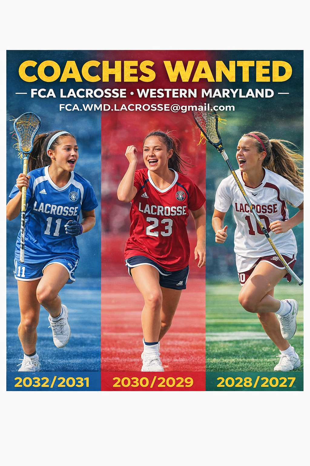 Seeking Coaches for Girls Teams 2031-2027