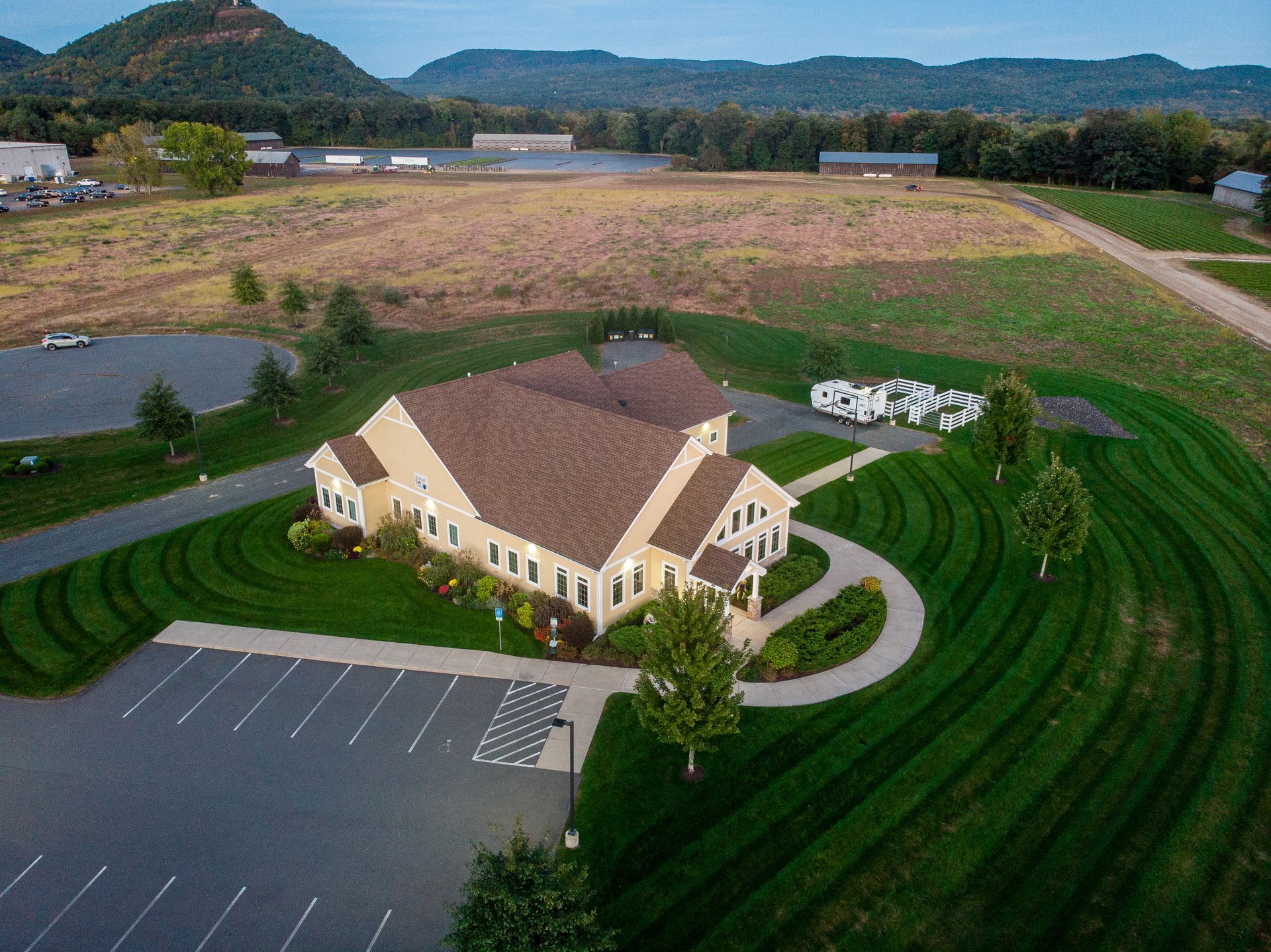 Animal Eye Care of New England Exterior Building from an aerial view