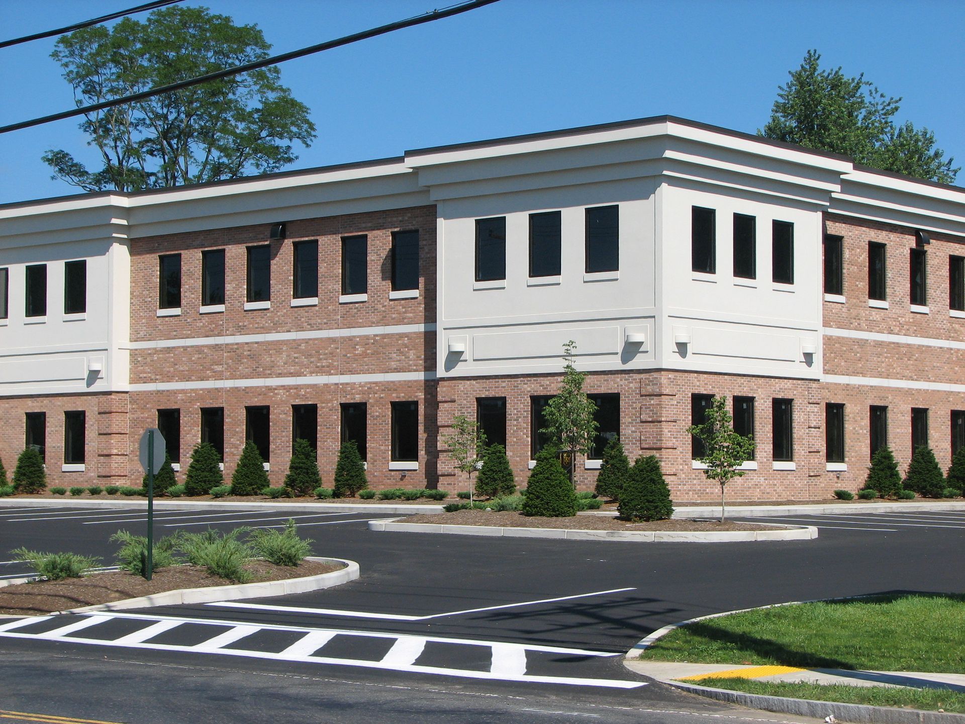 A large brick building with a lot of windows