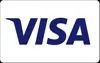 A blue visa logo on a white background.