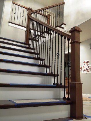 Completely remodeled staircase