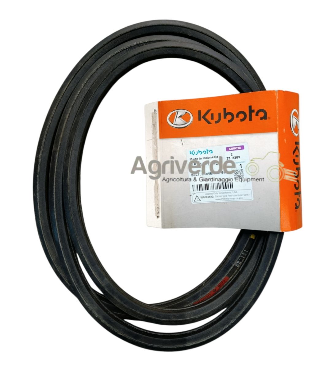 Cinghia ricambio lame per trattorino rasaerba Kubota GR2120/GZD21 CODICE K5410-71420