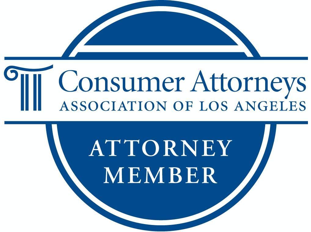 The logo for the consumer attorneys association of los angeles