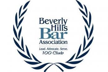 A logo for the beverly hills bar association