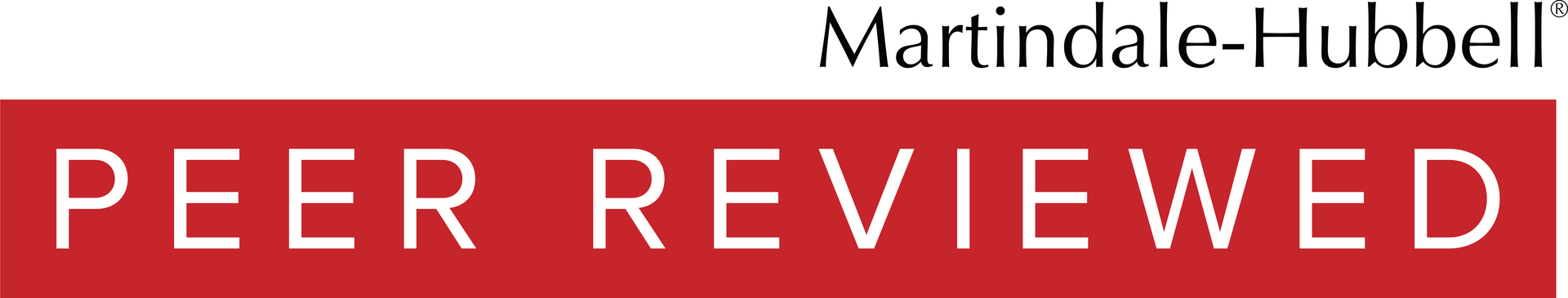 A red sign that says peer reviewed on it