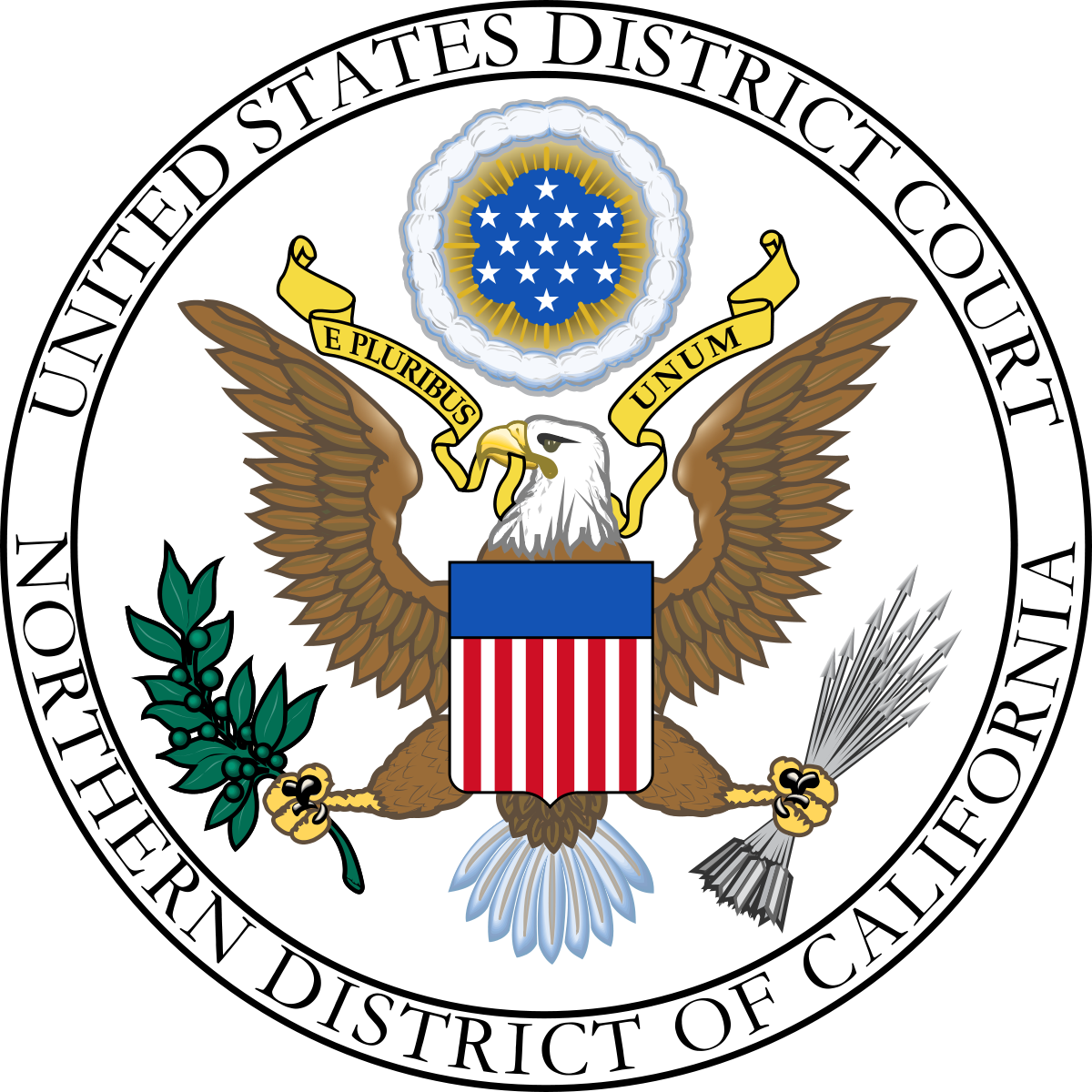 The seal of the united states district court northern district of california