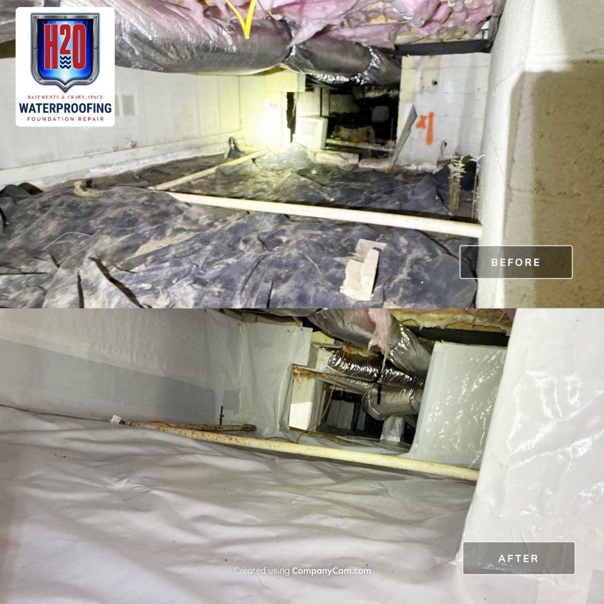 Crawl Space Encapsulation Waterproofing in Birmingham, AL Mayfair Neighborhood