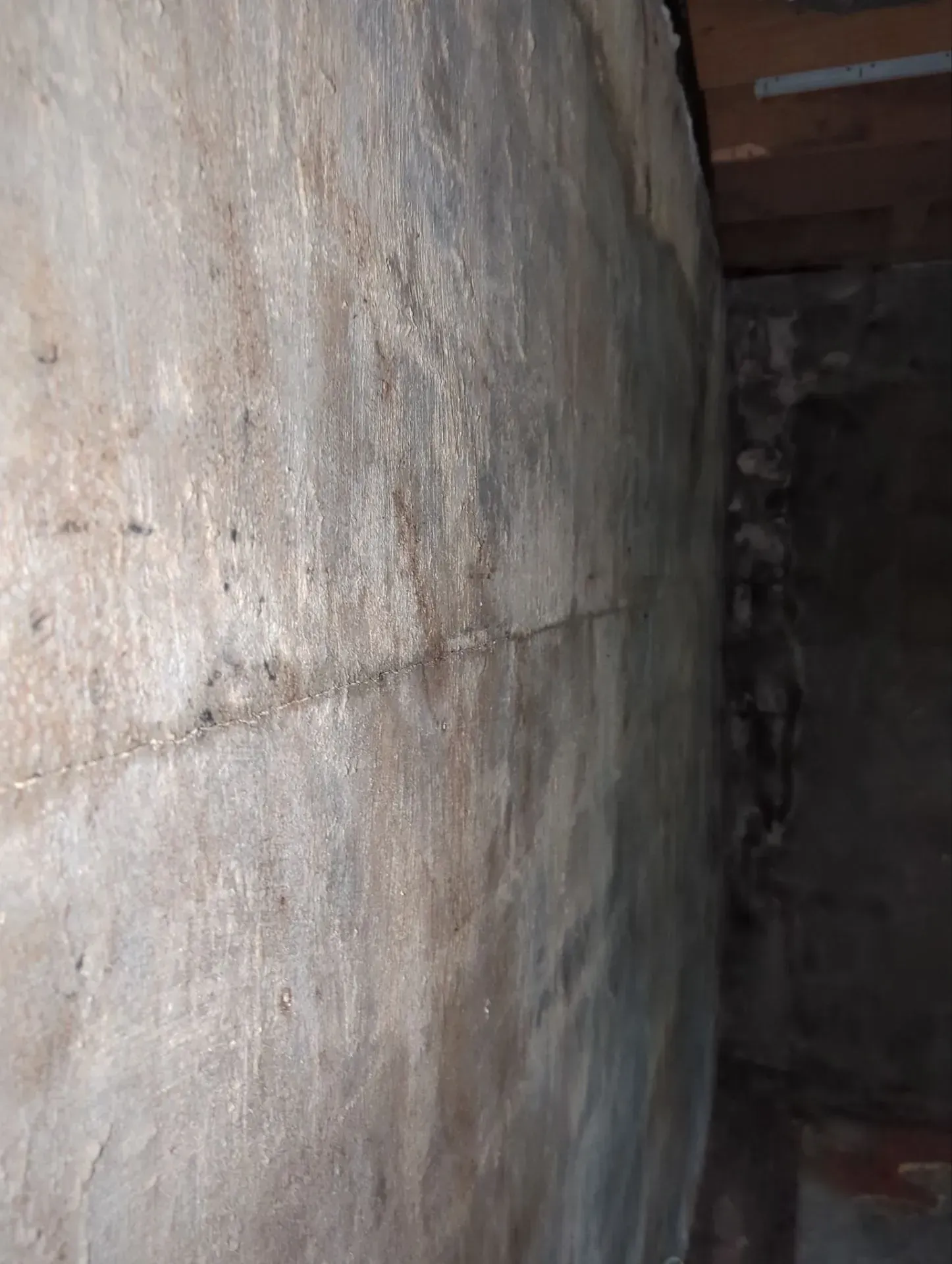 Bowing basement wall in Vestavia Hills, AL. 35226