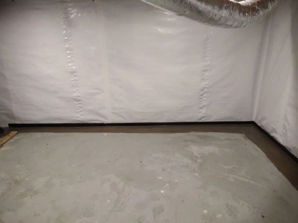 During basement waterproofing in Inverness community of Birmingham, AL by H2O Waterproofing