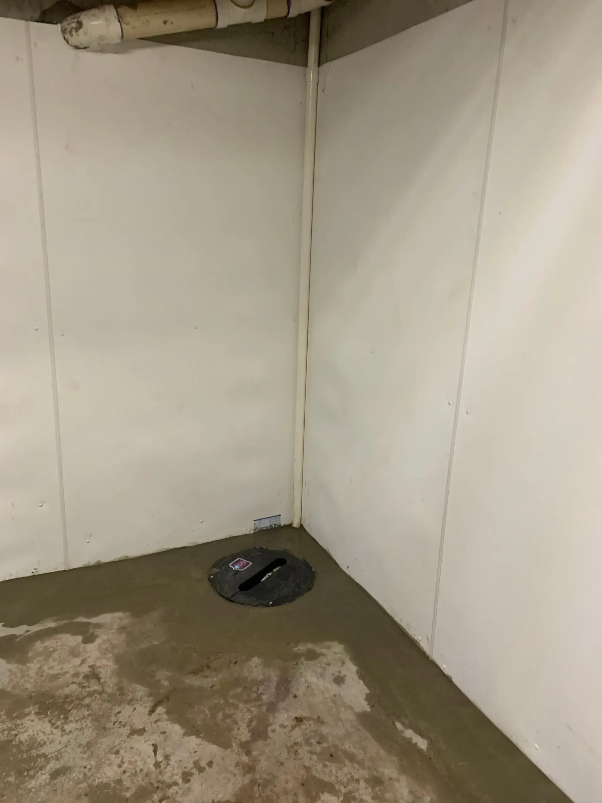 Drains and sump pump for basement waterproofing in Rosewood subdivision of Gardendale, AL 35071 by H2O Waterproofing