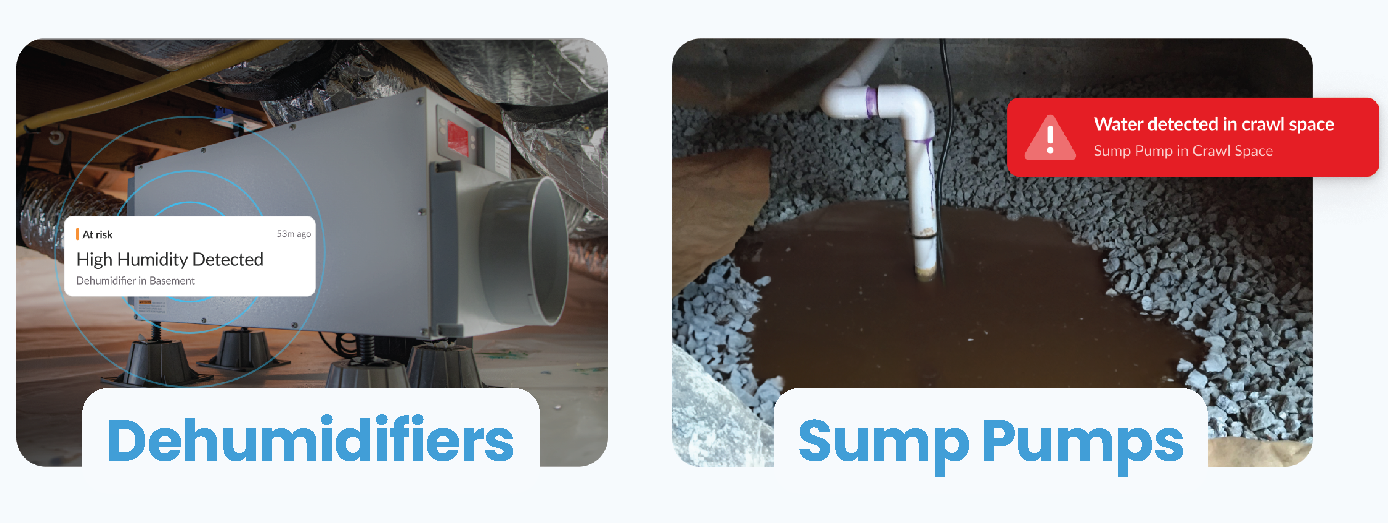 Shipshape Sump Pump & Dehumidifier Monitoring 
