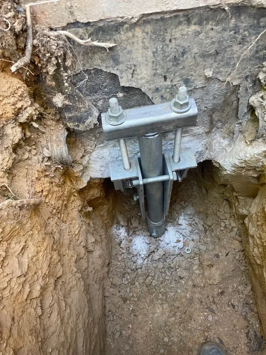 Foundation repair by H2O Waterproofing
