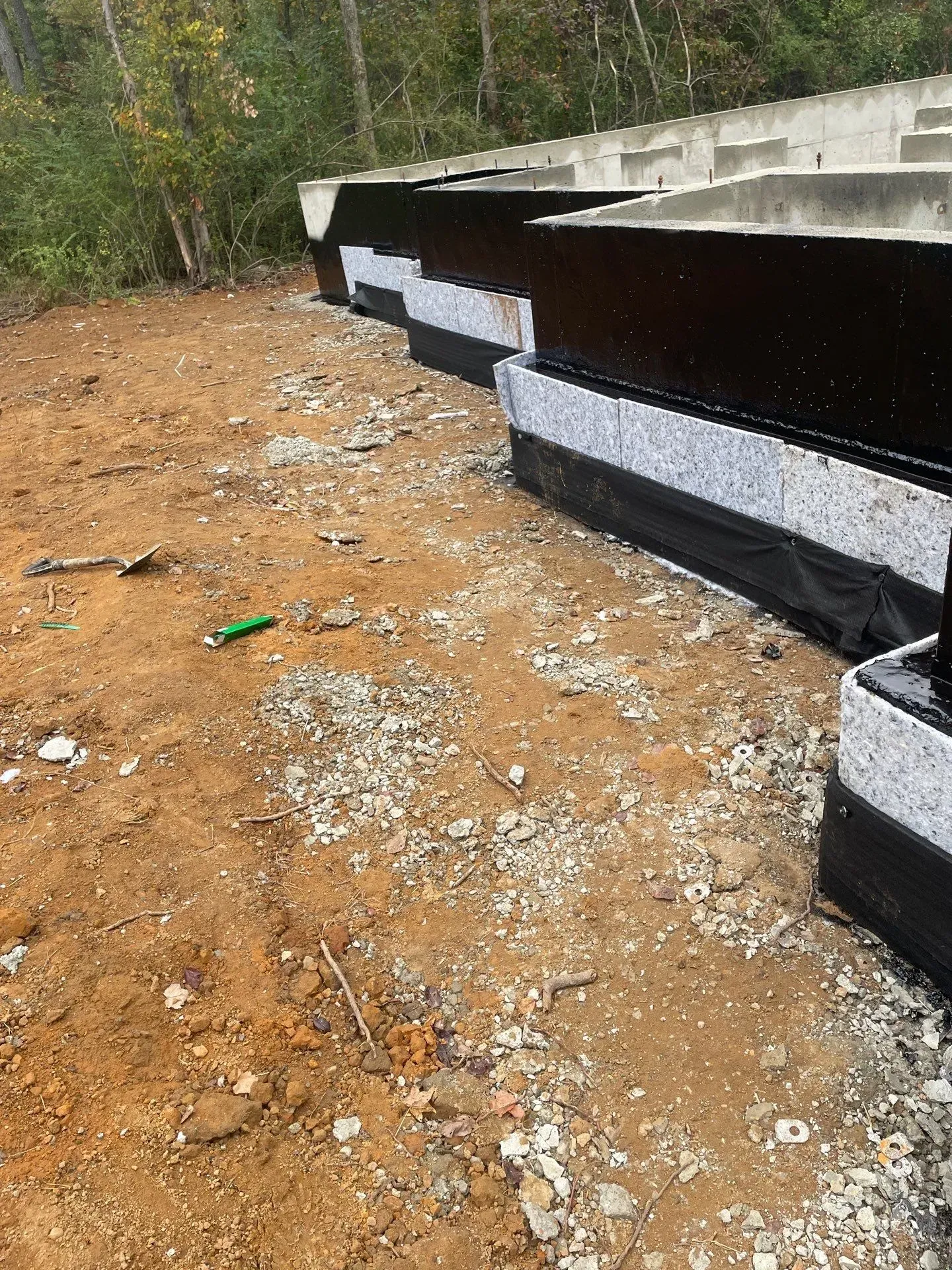 H2O Waterproofing new construction exterior waterproofing with a crawl space encapsulation stage 2