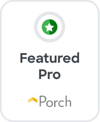 a picture of a featured pro porch badge .