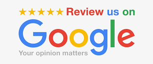 a google logo that says `` review us on google your opinion matters ''