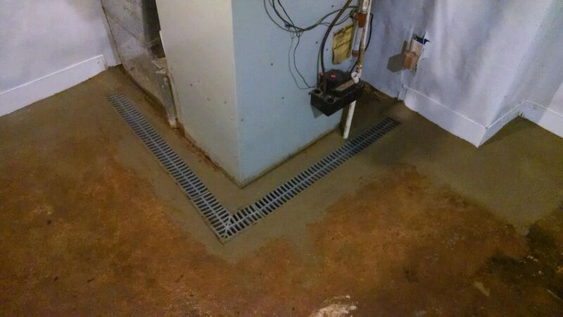 Basement drains for basement waterproofing