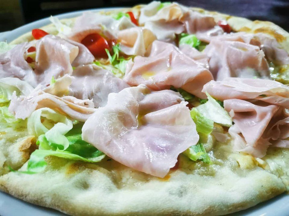 pizza con il lardo