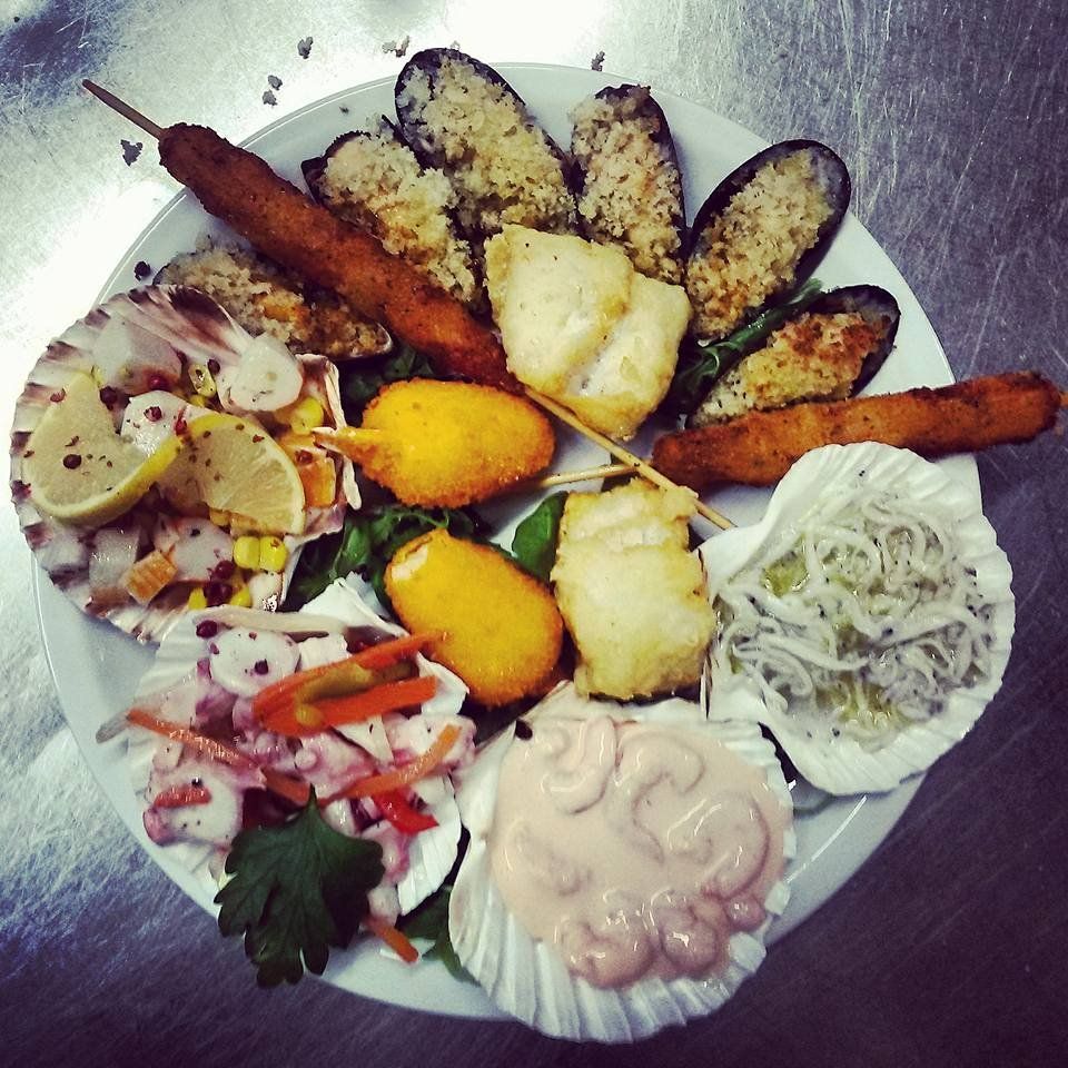 piatto misto di pesce