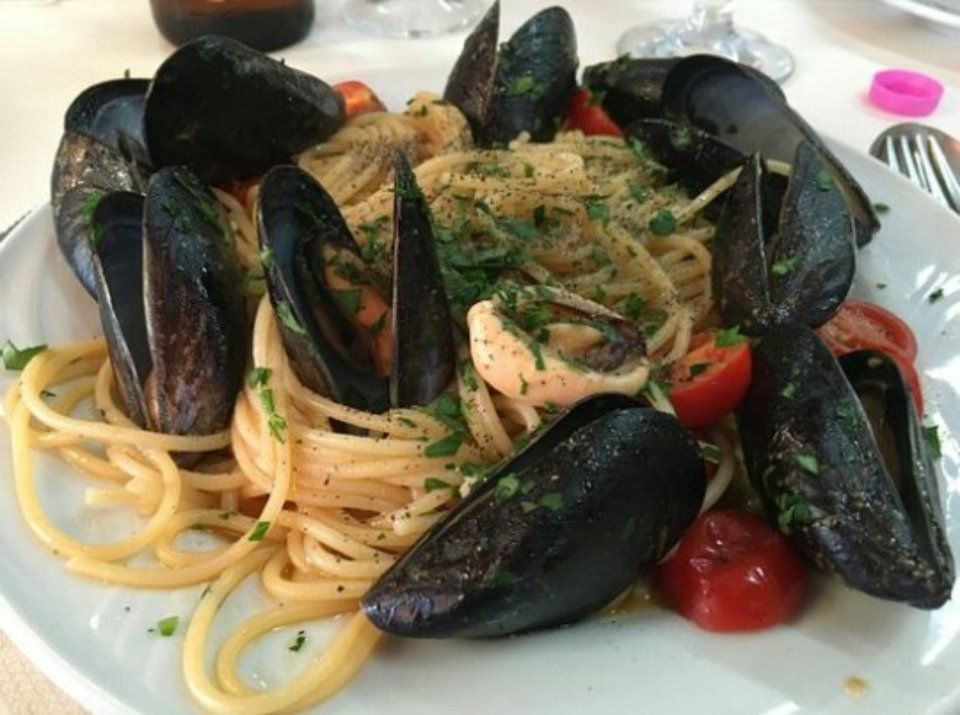spaghetti con le cozze