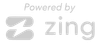 A logo for a company called powered by zing