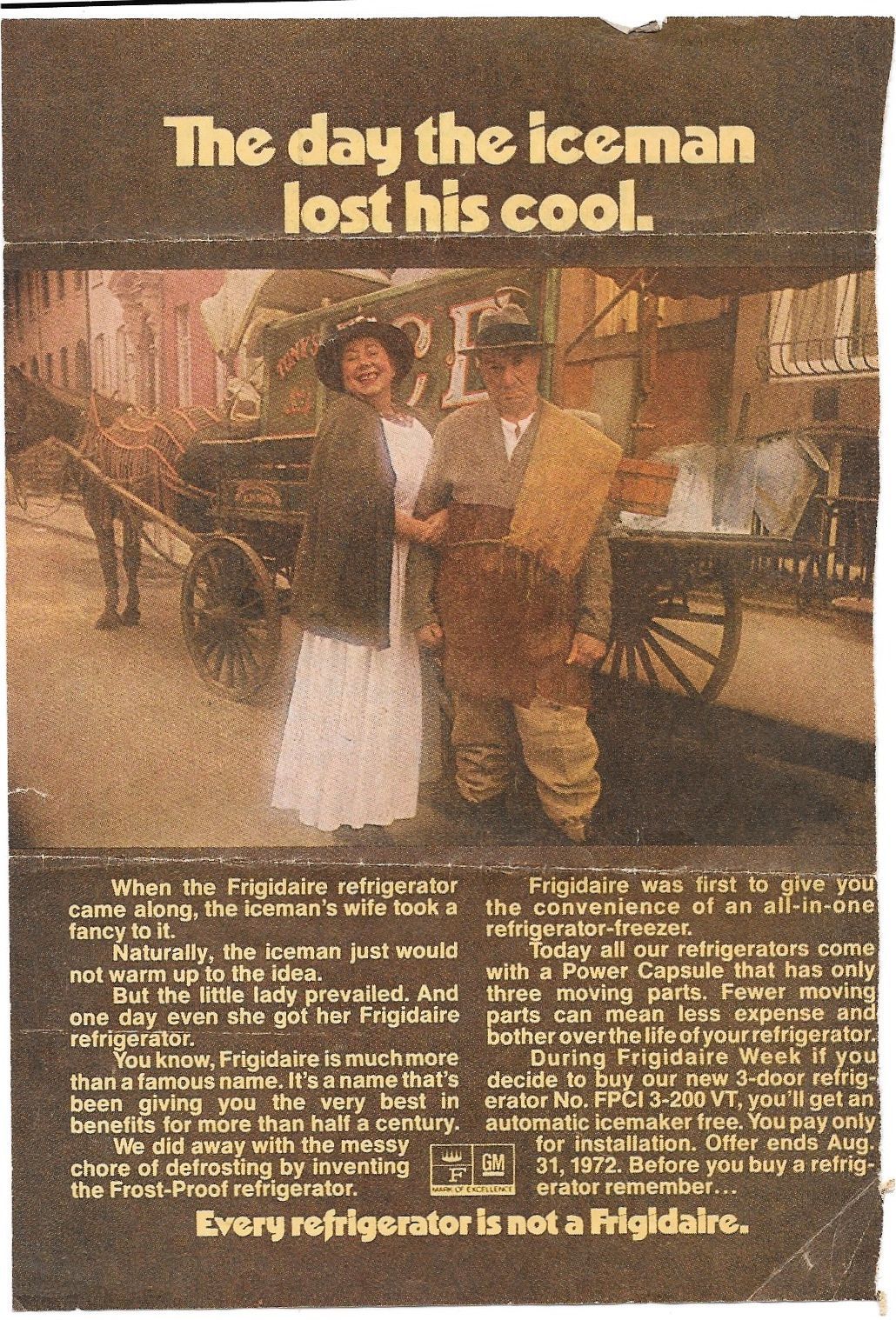 A poster that says the day the iceman lost his cool