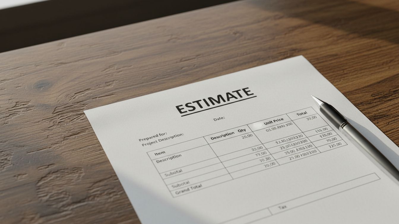 A financial document titled