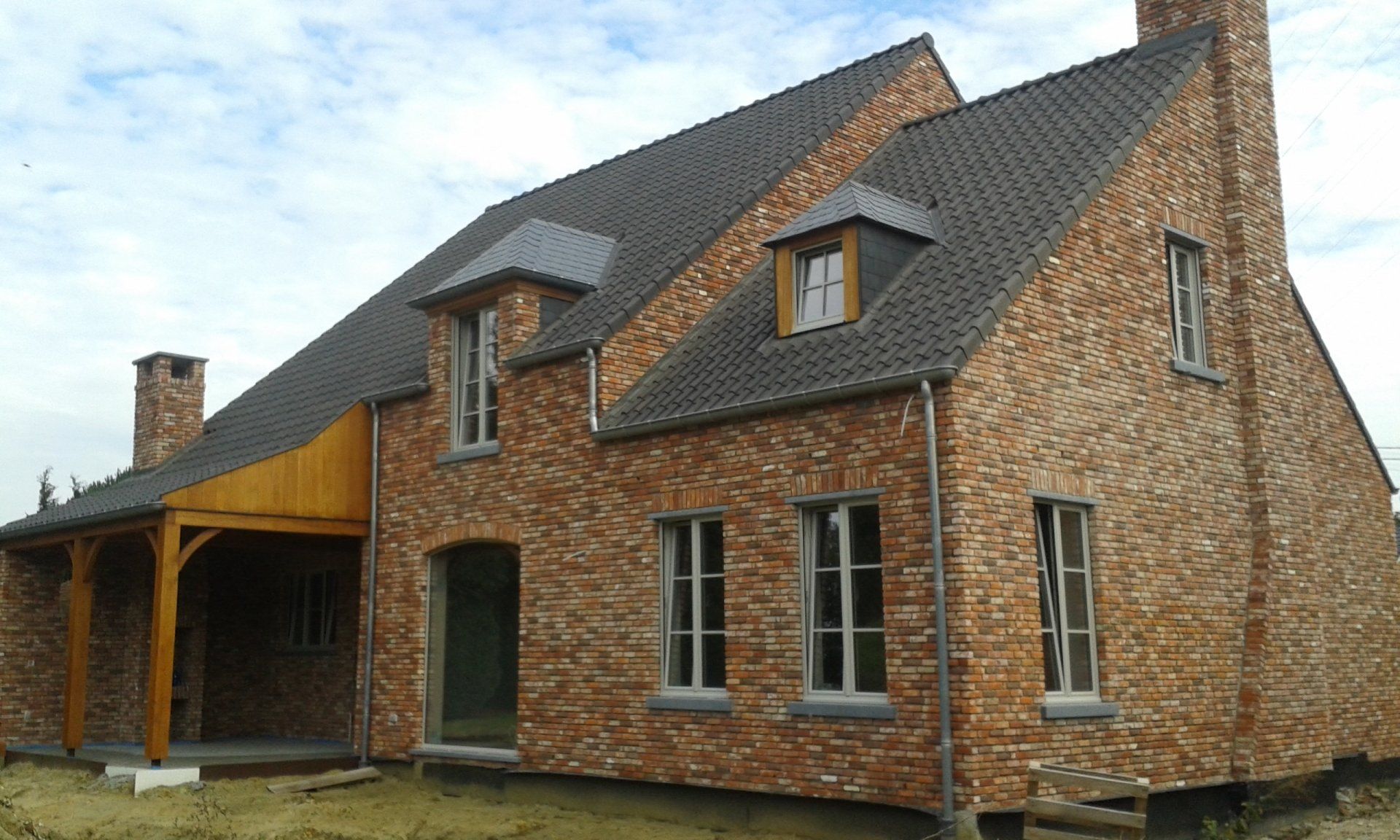 Nieuwbouw woning in landelijke stijl in Paal bij Beringen van architect Marjolein Janssens 2 - Architectengroep Janssens
