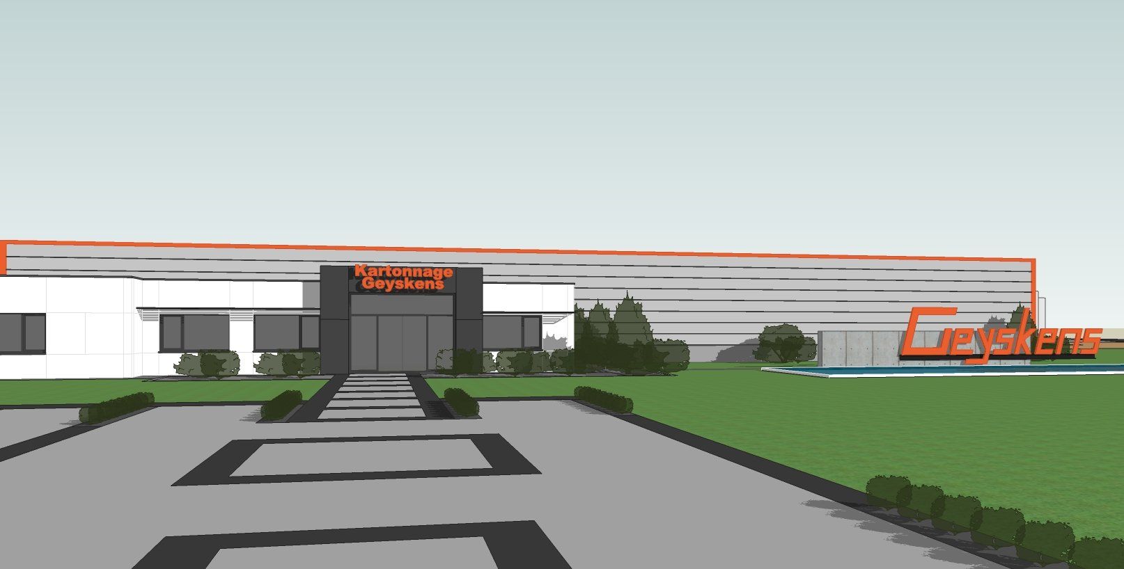 Architect gevelrenovatie industriebouw Aarschot - Architectengroep Janssens