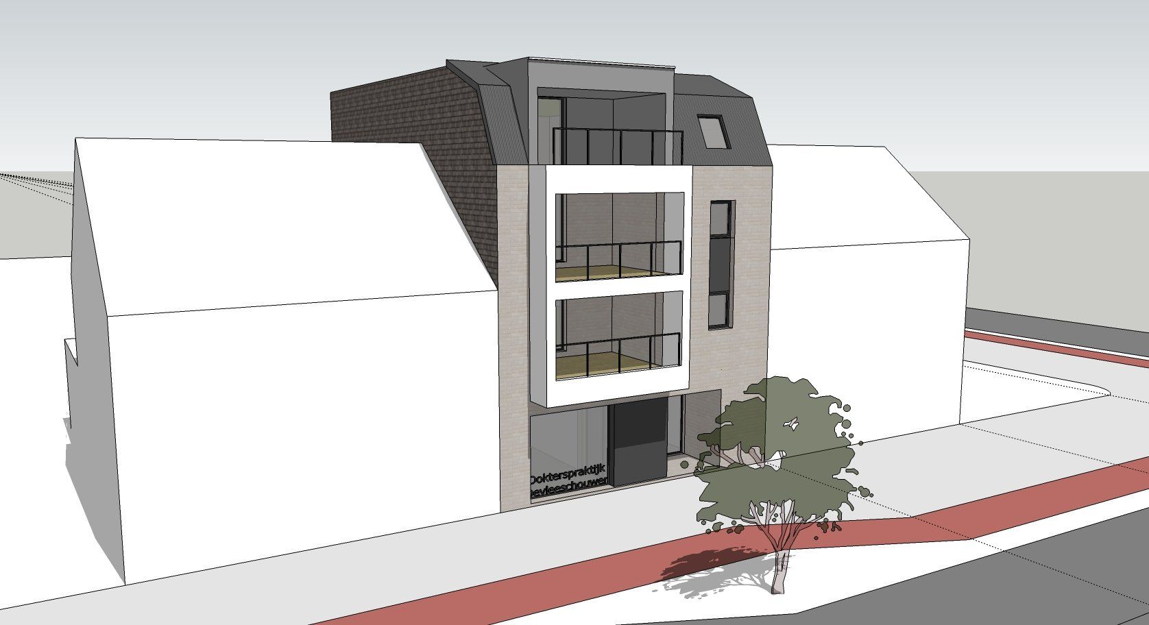 Architect nieuwbouw appartementen Averbode - Architectengroep Janssens