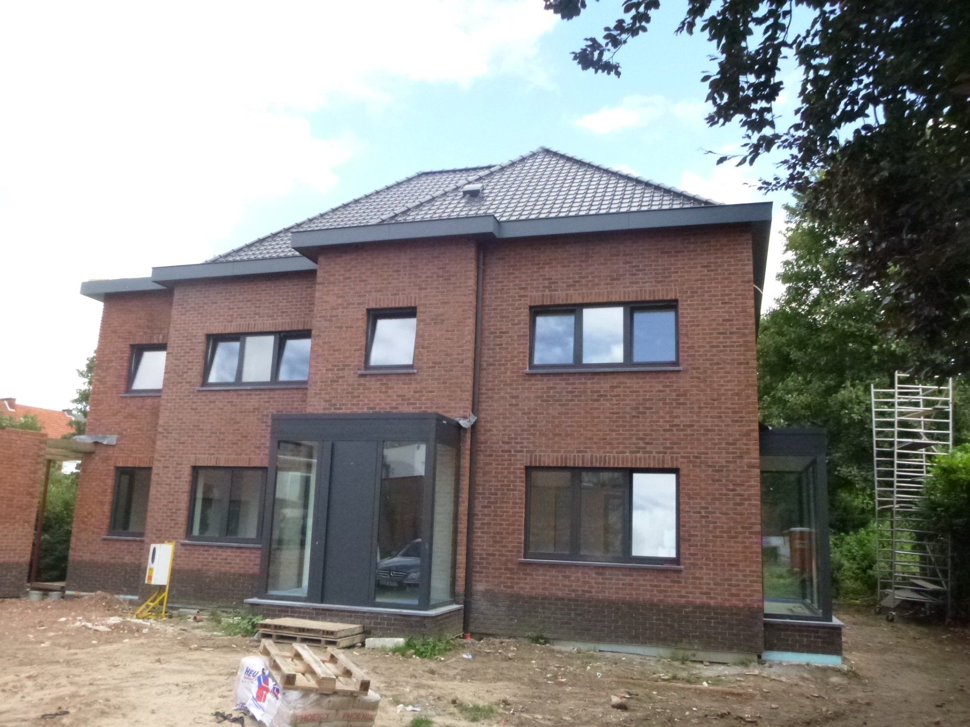 Verbouwing landhuis in manoir stijl tot lage energiewoning in Aarschot - Buiten8 - Architectengroep Janssens