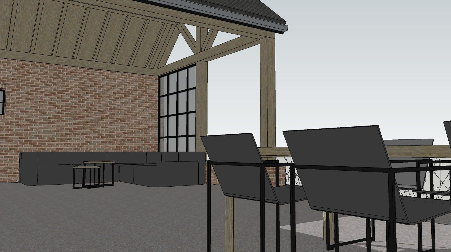 nieuwbouw landelijke stijl met uitbouw Huldenberg - Architectengroep JANSSENS