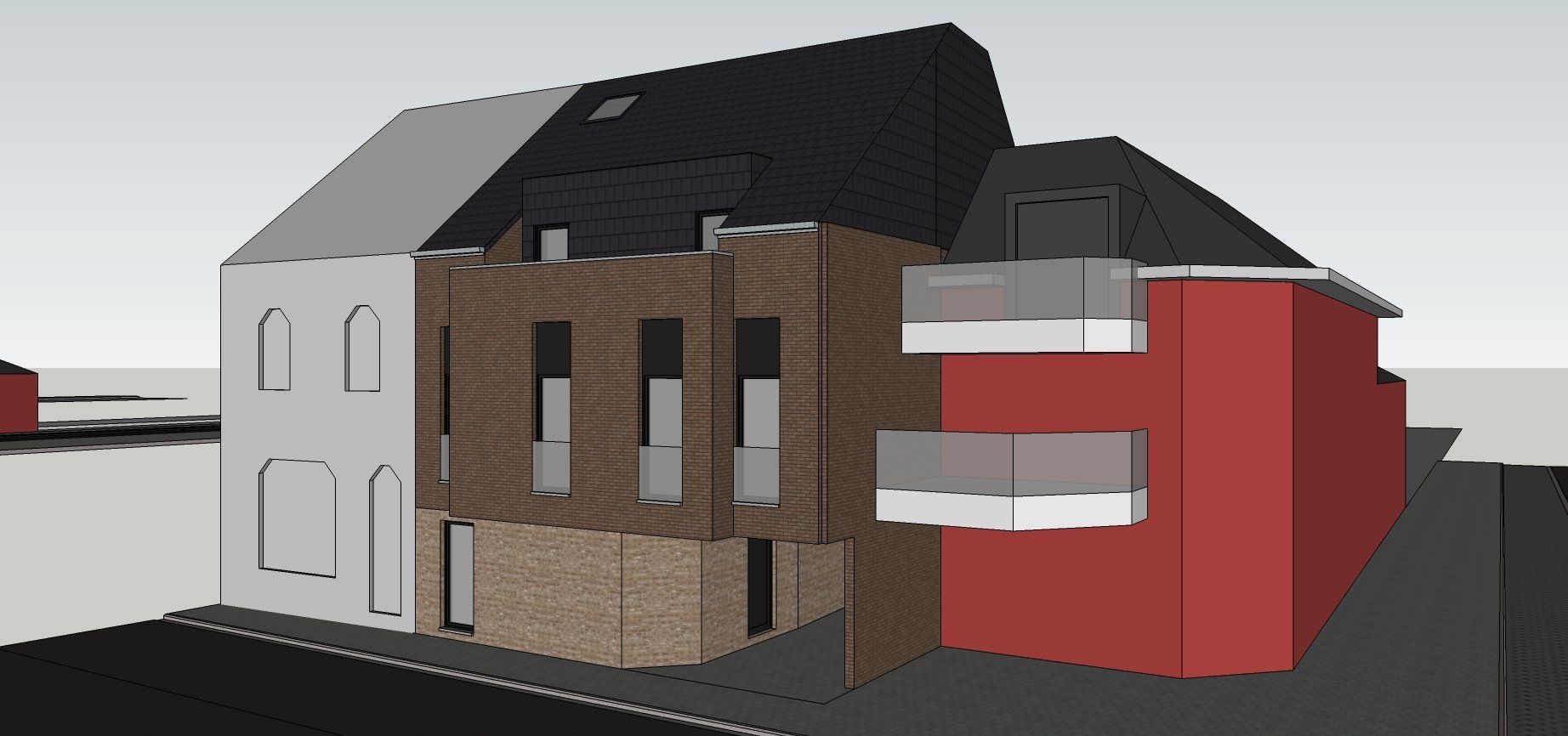 Architect nieuwbouw appartementen Zichem  - Architectengroep Janssens