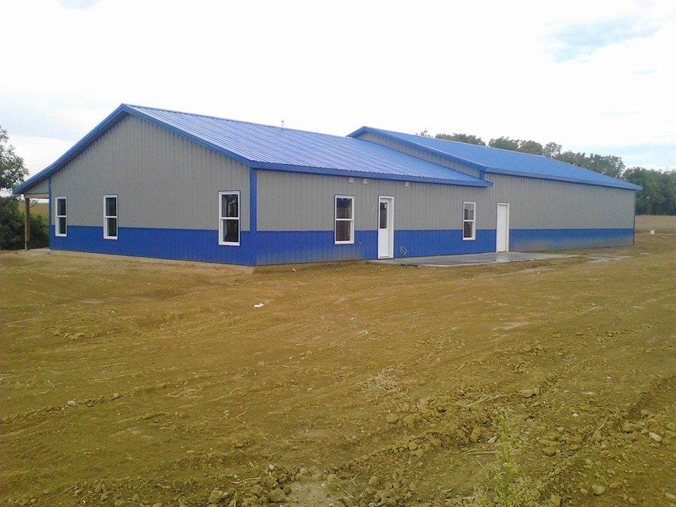 blue and gray atv storage facility