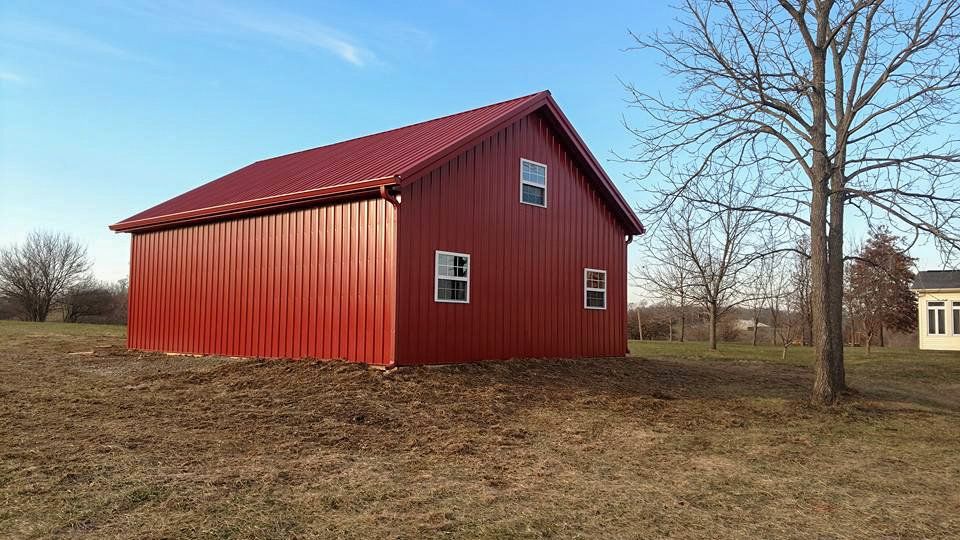 red pole barn
